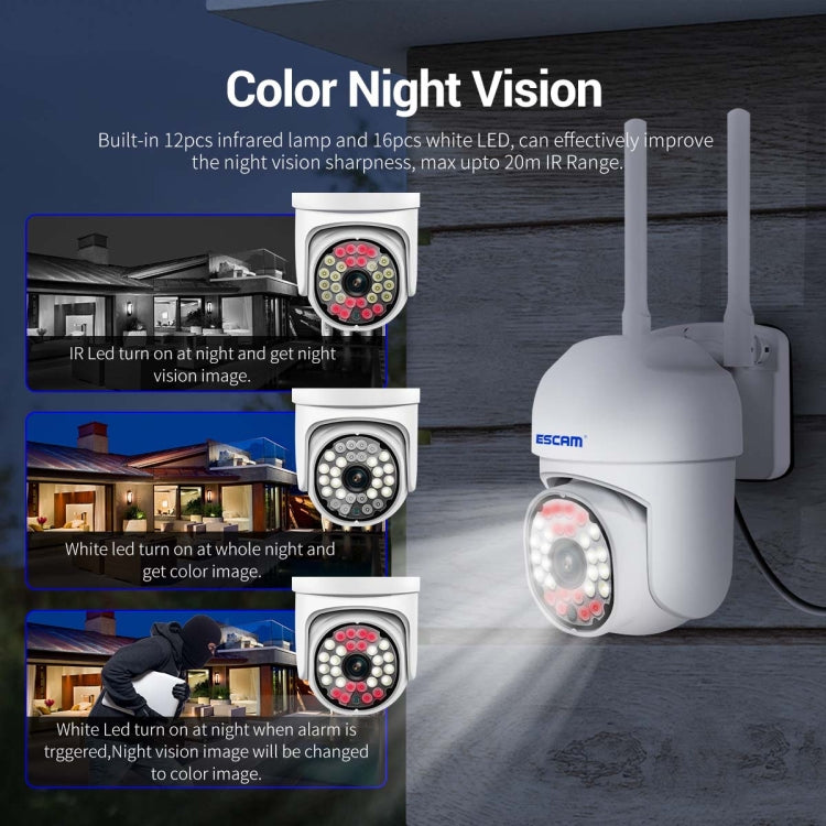 ESCAM PT305 2MP HD Motion Detection WiFi Intelligent Dual-light Source Camera, PT305 ESCAM PT305 2MP HD Motion Detection WiFi Intelligent Dual-light Source Camera, PT305